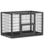 Voir la diapositive 1 : PAWHUT Cage pour chien 94 x 60 x 64 cm toit ouvrant trappes nourrissage porte acier noir