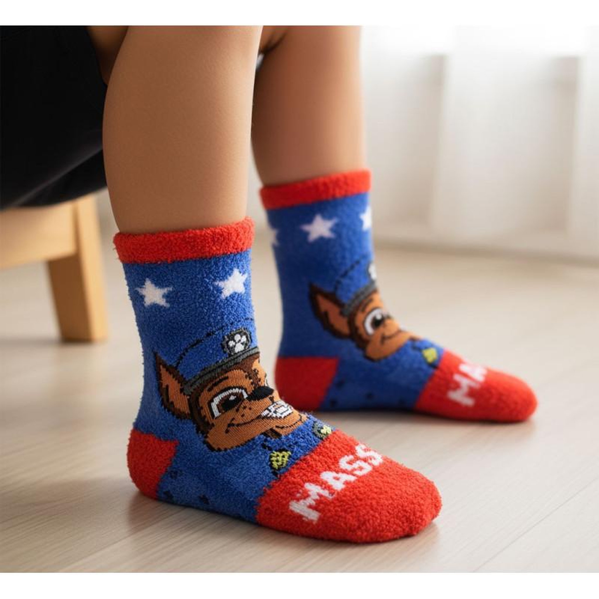 Voir la diapositive 4 : Pat Patrouille Pack de Chaussettes Antidérapantes Enfant PAT PATROUILLE (Lot de 4)