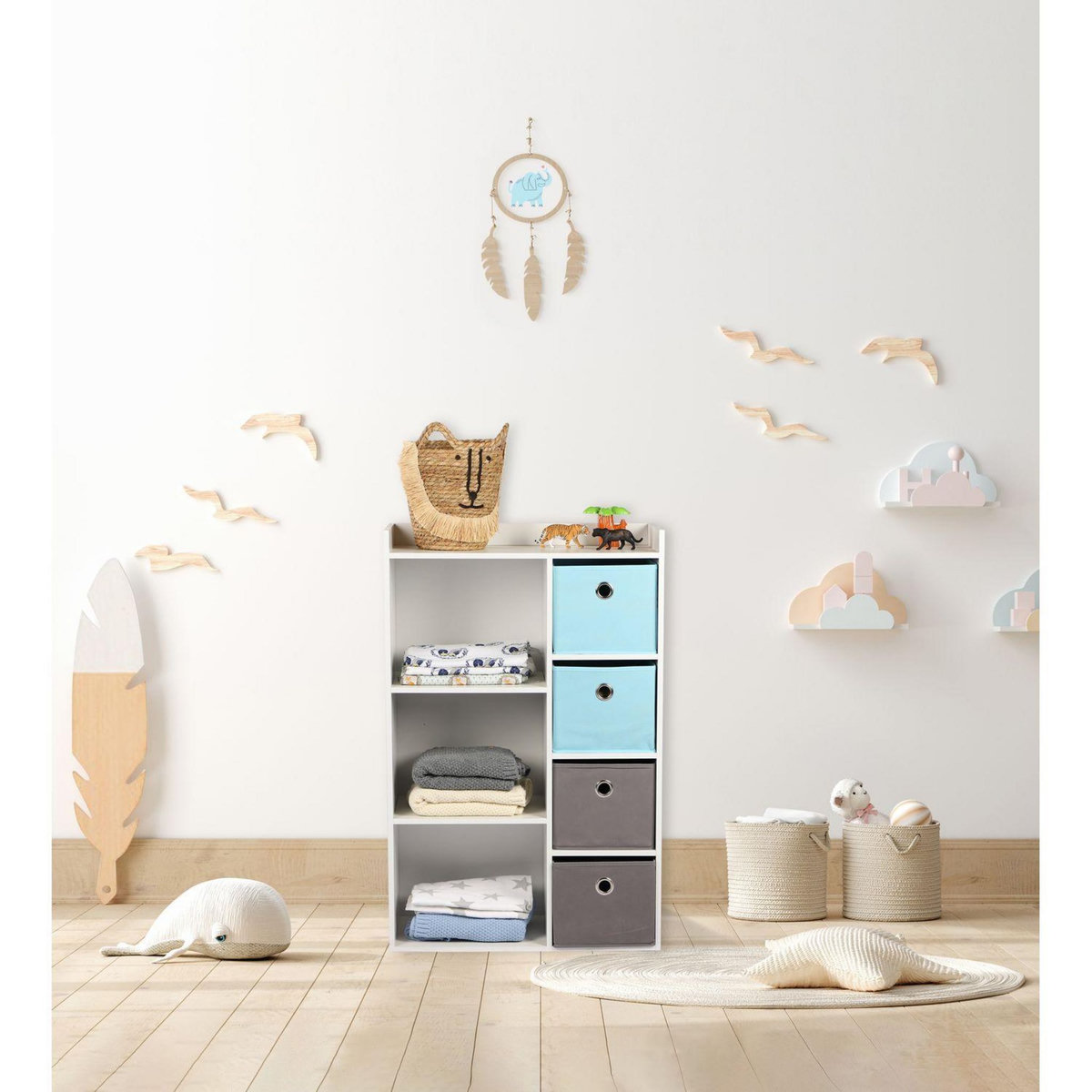 DIVERS Meuble de rangement enfant 3 Niches