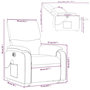 Voir la diapositive 6 : VIDAXL Fauteuil inclinable de massage electrique creme similicuir