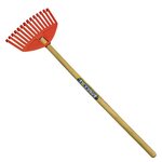 OUTILS PERRIN Balai à gazon enfant - manche bois - 60 cm