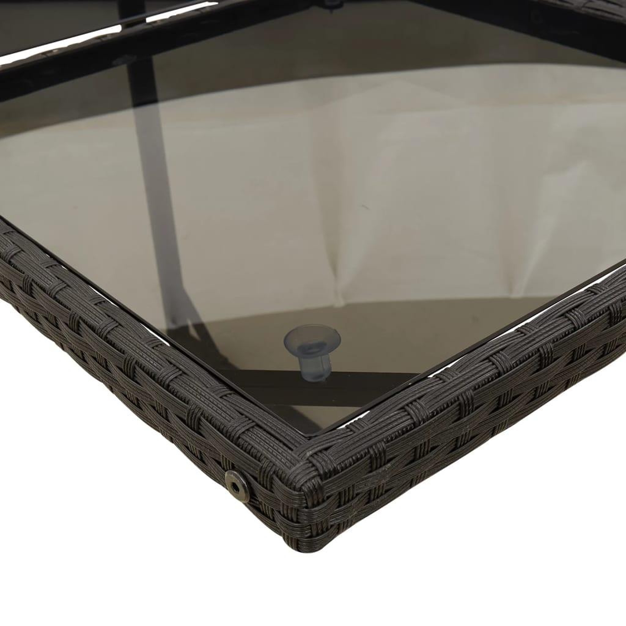 Voir la diapositive 5 : VIDAXL Ensemble a manger de jardin 11 pcs coussins noir resine tressee