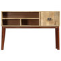 Voir la diapositive 2 : VIDAXL Table console 115x30x76 cm Bois de manguier massif brut