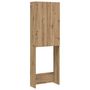 Voir la diapositive 2 : VIDAXL Meuble pour machine a laver chene artisanal 64x25,5x190 cm