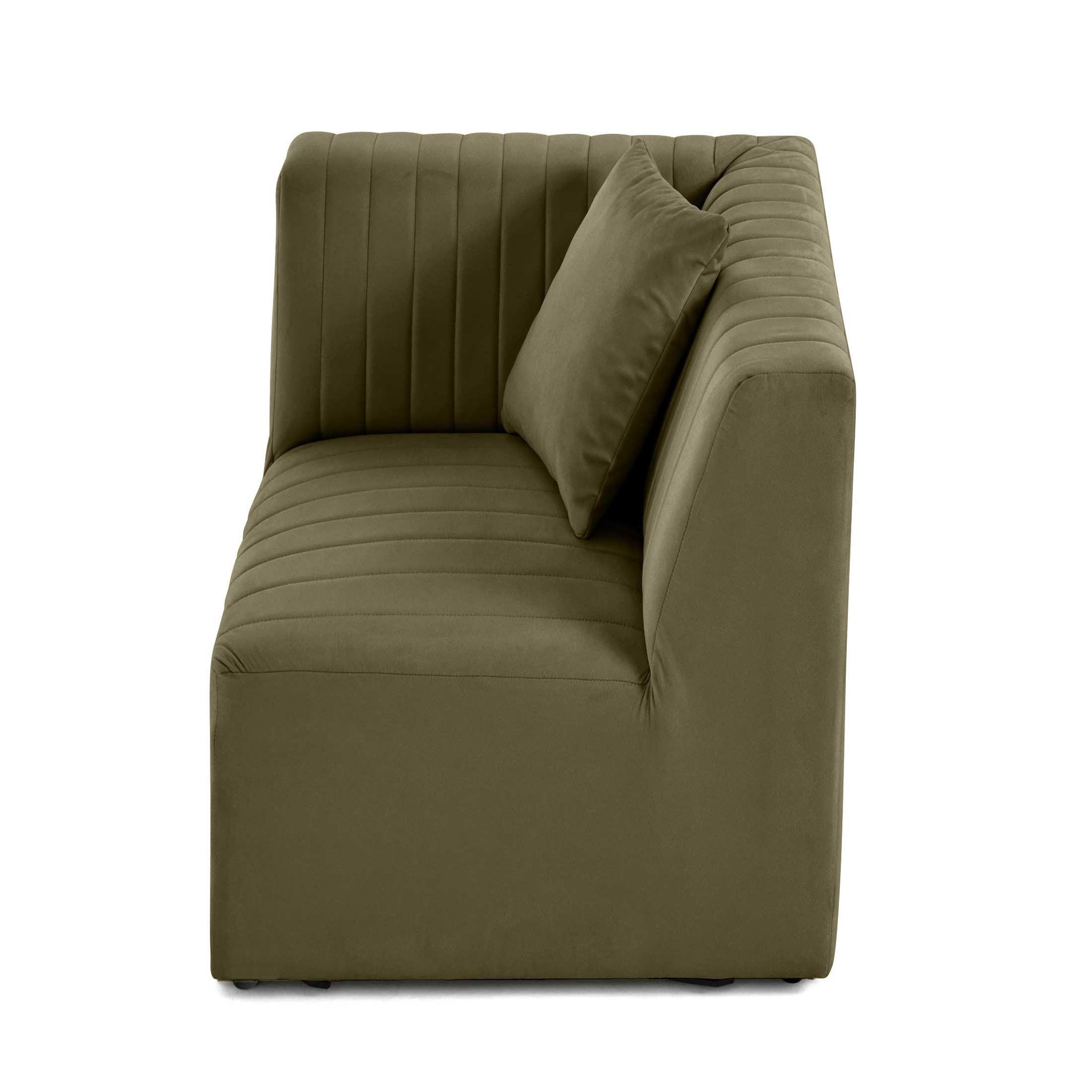 Voir la diapositive 6 : LISA DESIGN Nova - module d'assise d'angle réversible - en velours