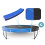 Voir la diapositive 2 : JUMP4FUN Coussin de protection des ressorts pour Trampoline, réversible bleu / noir : ø 14Ft