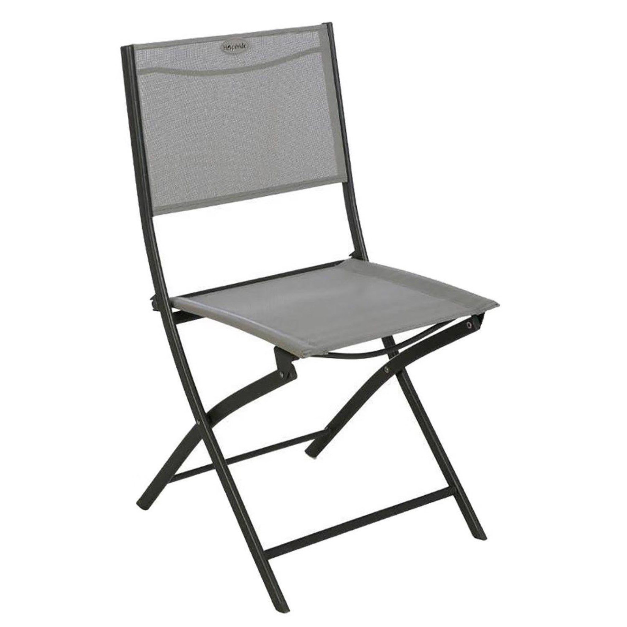 Voir la diapositive 2 : TOILINUX Lot de 4 chaises de jardin pliables modula