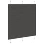 Voir la diapositive 4 : VIDAXL Store plisse noir 115x150 cm largeur du tissu 114,4cm polyester