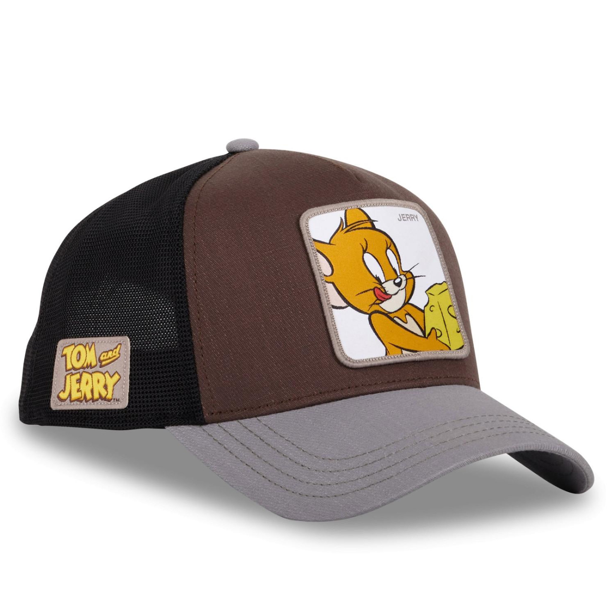 Voir la diapositive 4 : CAPSLAB Casquette trucker avec filet Tom et Jerry