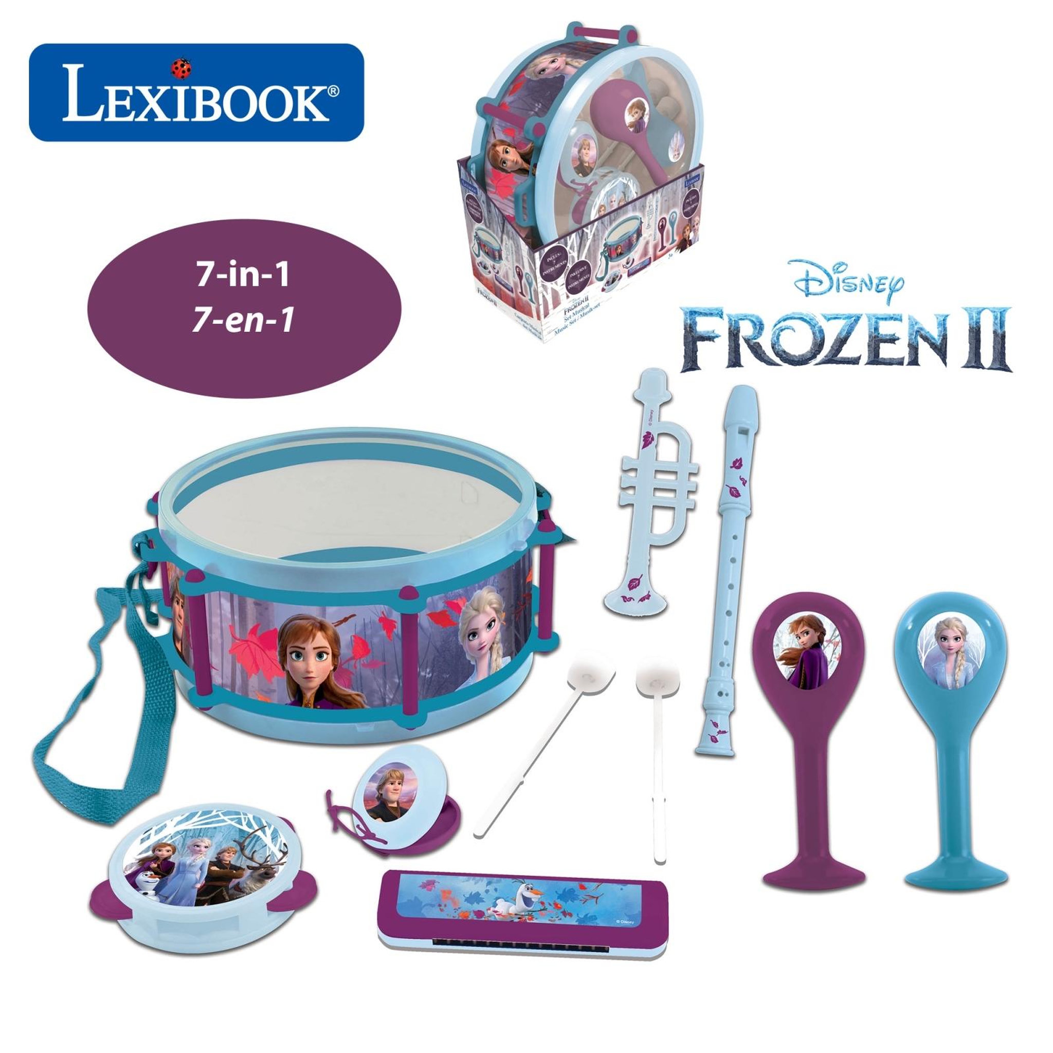 Voir la diapositive 2 : Lexibook Set Musical 7pcs Reine des Neiges