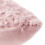 Voir la diapositive 4 : ATMOSPHERA Coussin Imitation Fourrure  Bouclée  45x45cm Rose