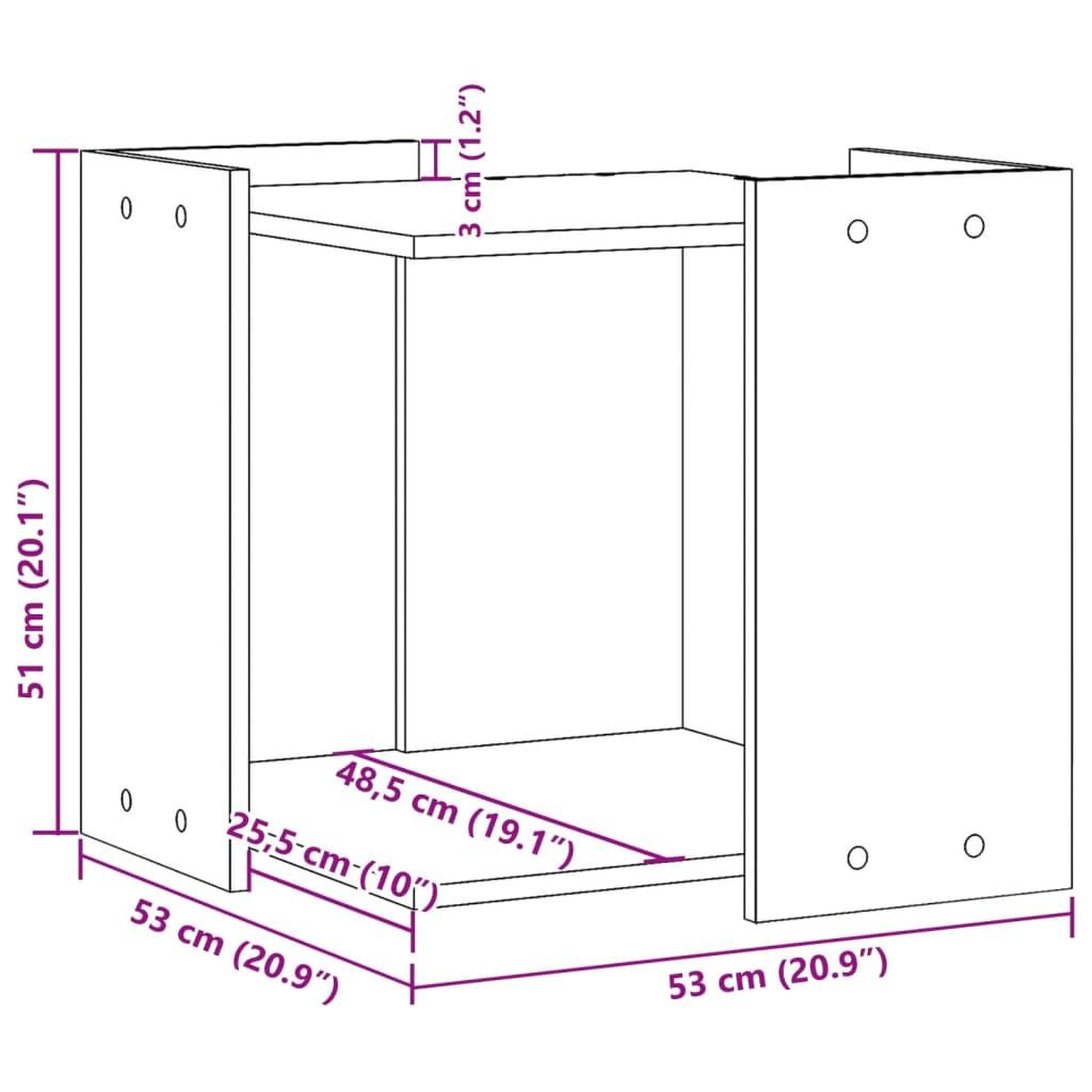 Voir la diapositive 6 : VIDAXL Meuble de bac a litiere pour chat chene marron bois ingenierie