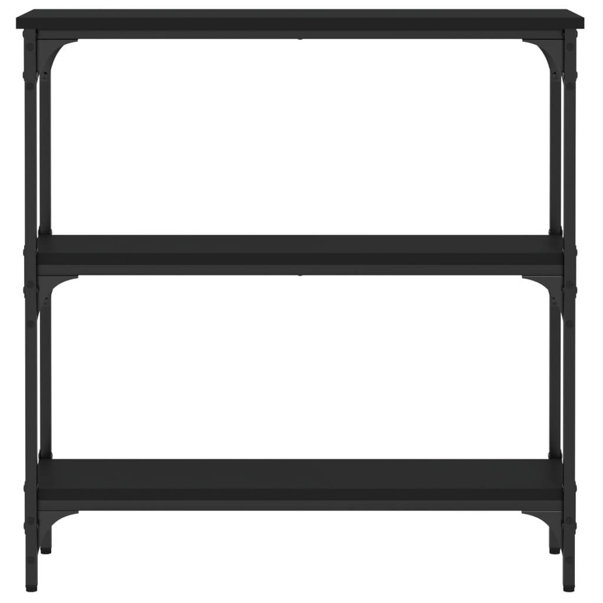 Voir la diapositive 4 : VIDAXL Table console noir 75x22,5x75 cm bois d'ingenierie