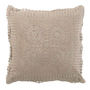 Voir la diapositive 1 : Paris Prix Coussin Déco  Dentelle  45x45cm Taupe