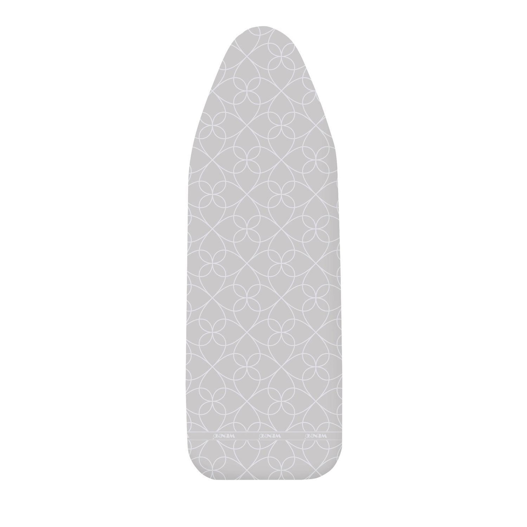 Wenko Housse de table à repasser Alu - modèle M/L - Longueur 128 x largeur 44 cm - Gris