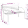 Voir la diapositive 6 : VIDAXL Banc de jardin 120 cm Gris Bois