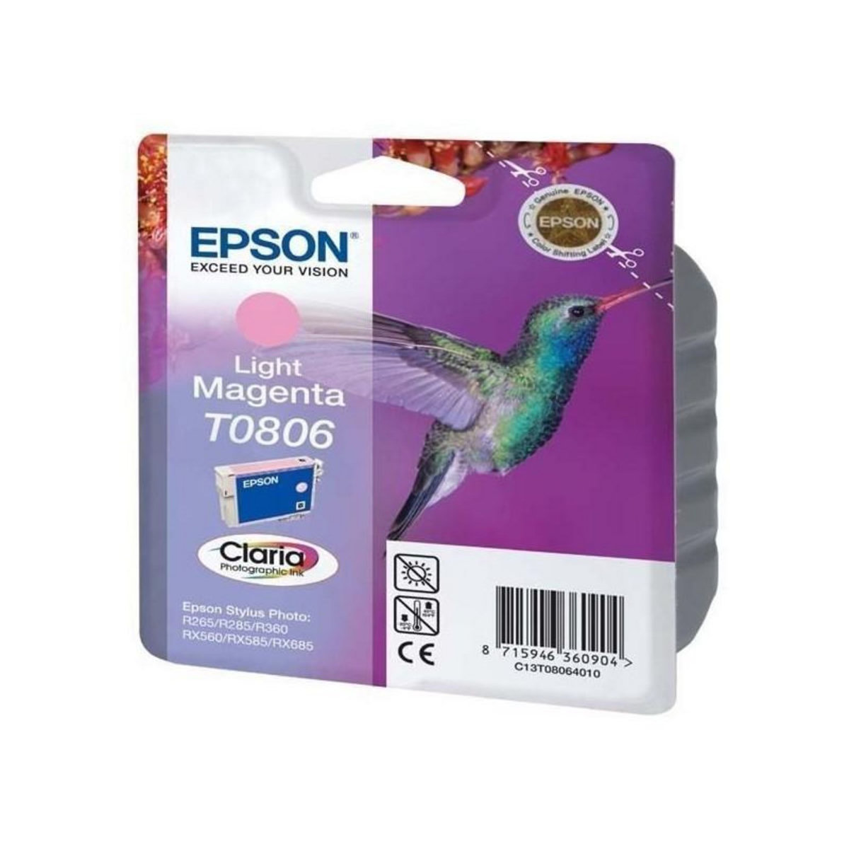 Epson Epson T0806 Colibri Cartouche dencre Magenta clair