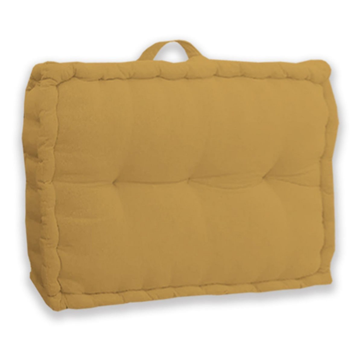 Coussin dossier palette uni en coton 