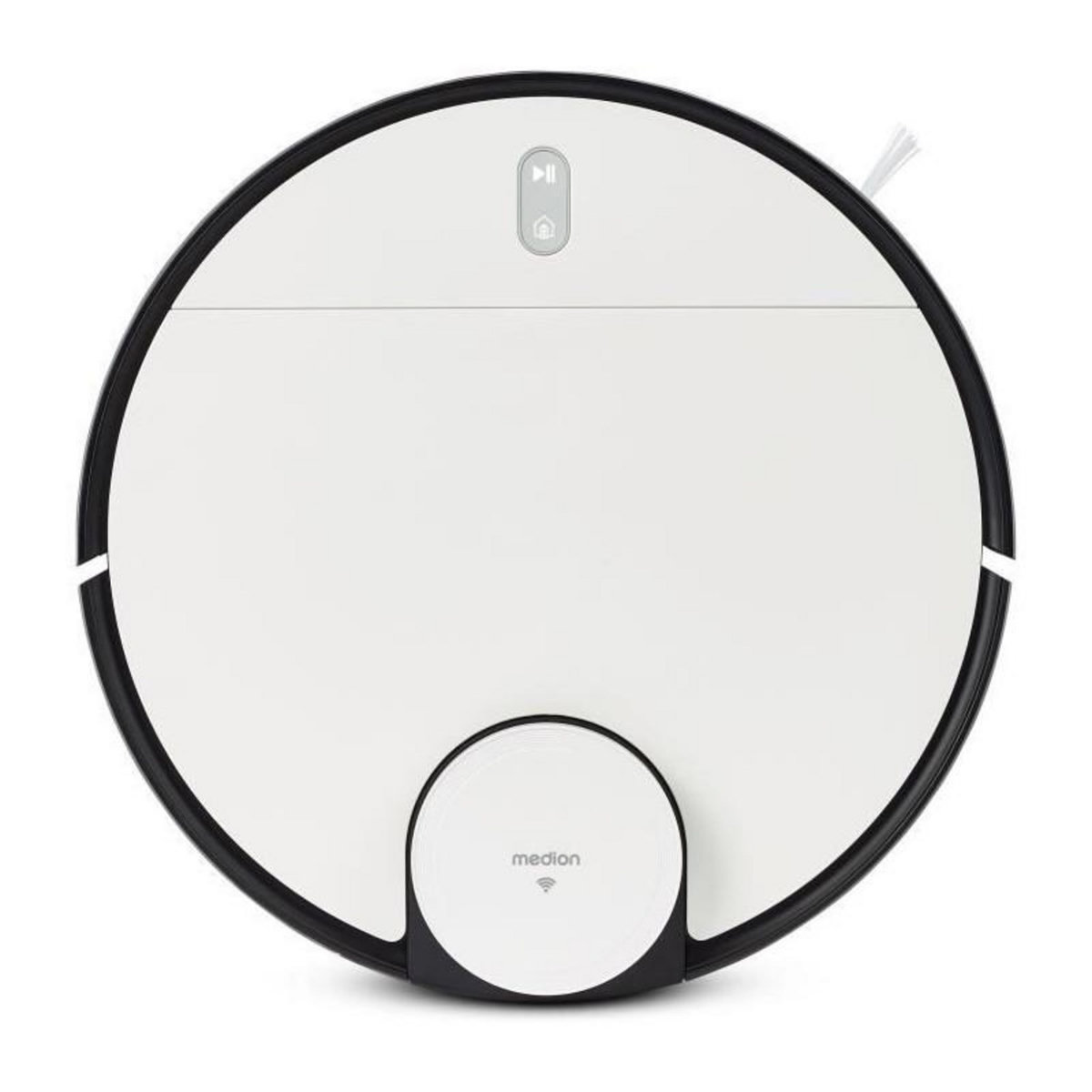 Medion MEDION X40 SW - Robot Aspirateur Laveur - 8000 Pa - 400 ml - Navigation Laser et Fonction Balayage