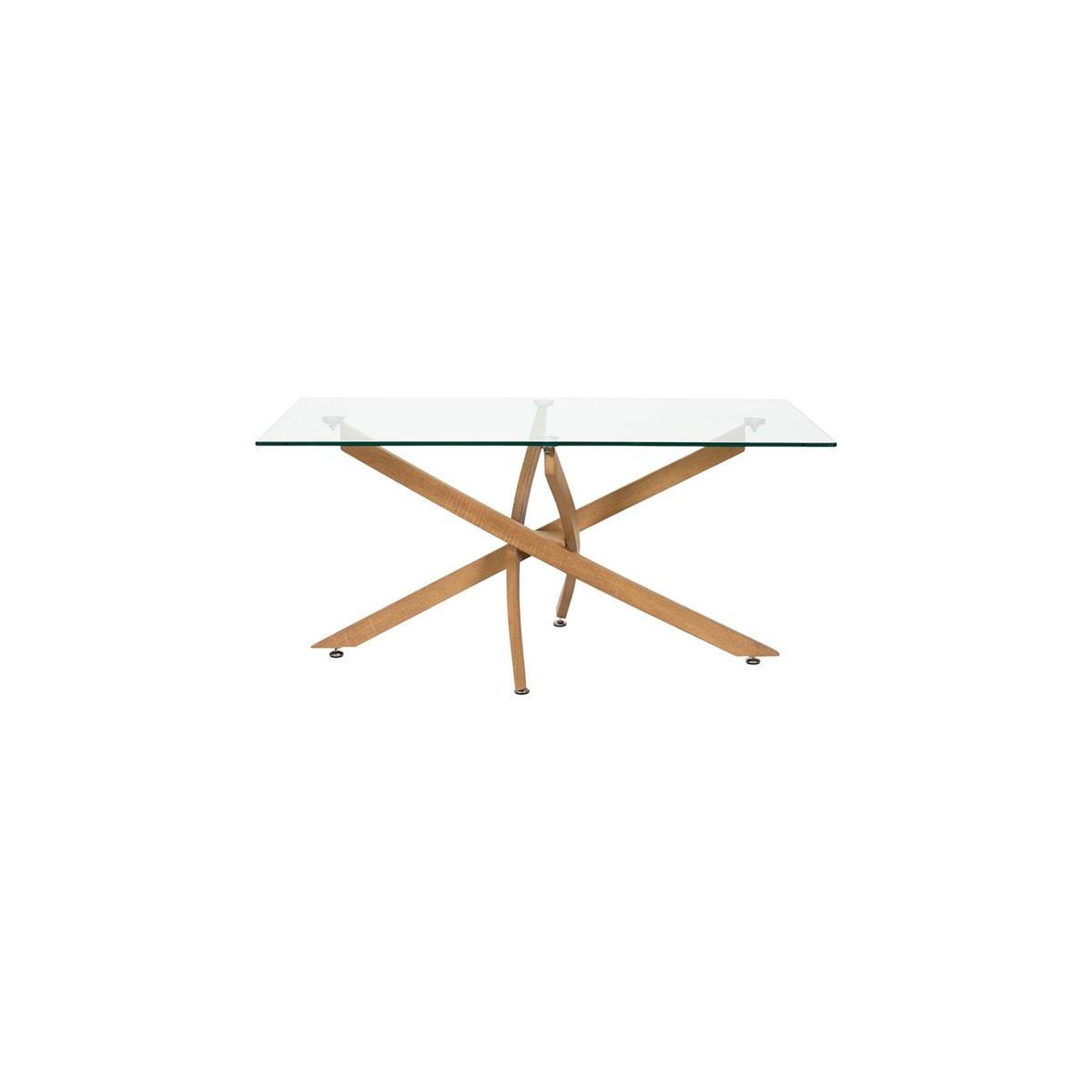 Voir la diapositive 2 : The Home Deco Factory Table basse en verre  heritage  100cm transparent