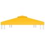 Voir la diapositive 4 : VIDAXL Toile de toit de belvedere 2 niveaux 310 g/m^2 4x3 m Jaune