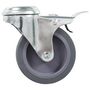 Voir la diapositive 4 : VIDAXL 16 pcs Roulettes pivotantes a trou de boulon 75 mm