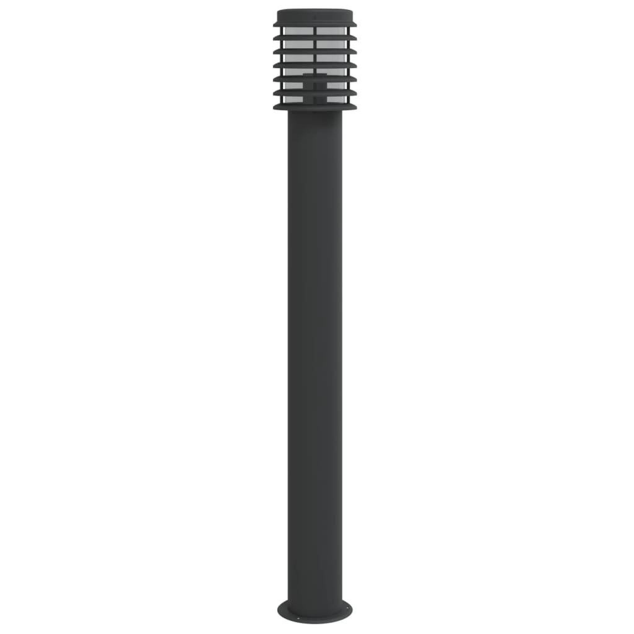 Voir la diapositive 4 : VIDAXL Lampadaire d'exterieur noir 110 cm acier inoxydable