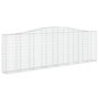 Voir la diapositive 3 : VIDAXL Paniers a gabions arques 10 pcs 400x30x120/140 cm Fer galvanise
