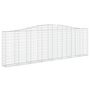 Voir la diapositive 3 : VIDAXL Paniers a gabions arques 10 pcs 400x30x120/140 cm Fer galvanise