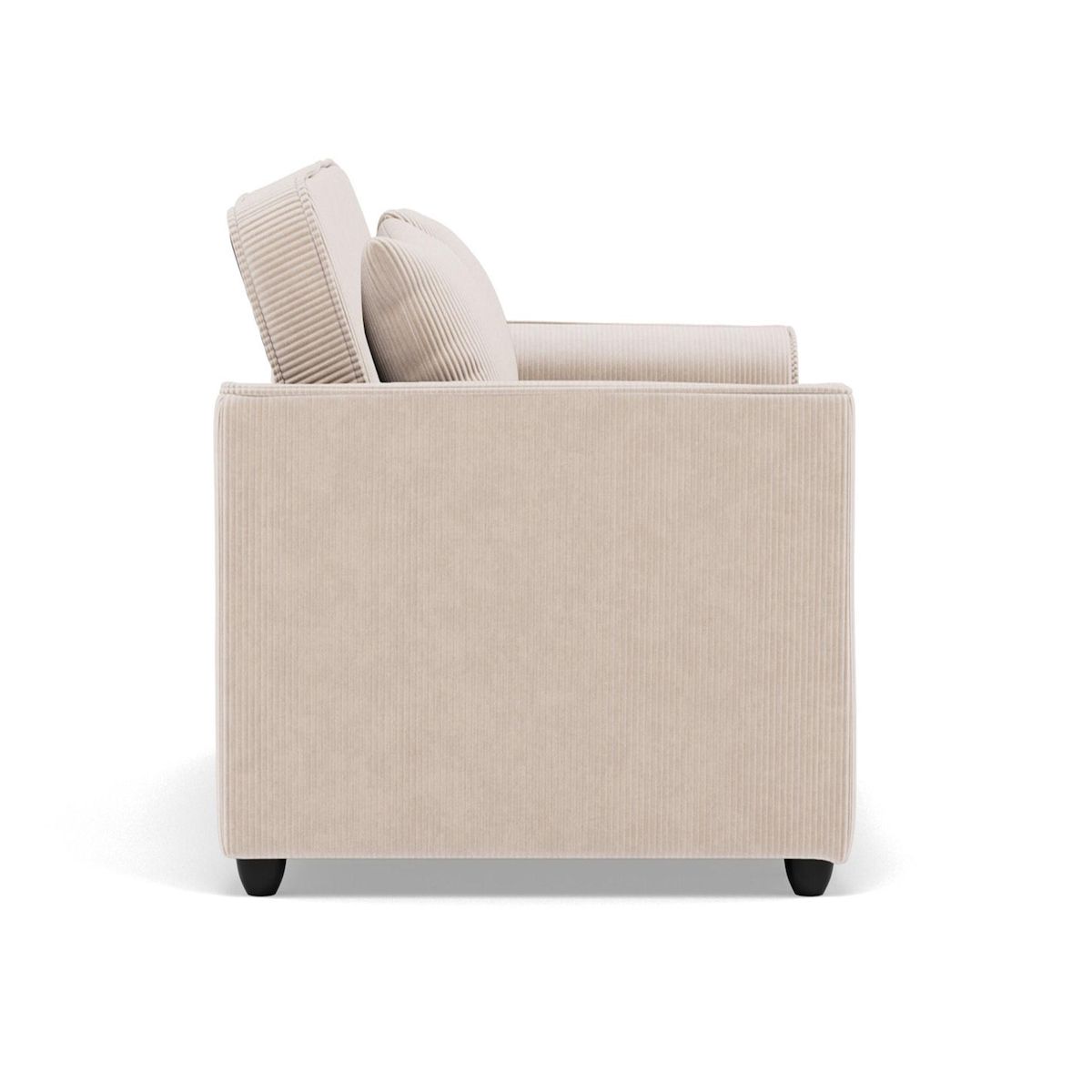 BEST MOBILIER Ernest - canapé droit 2 places convertible en velours côtelé