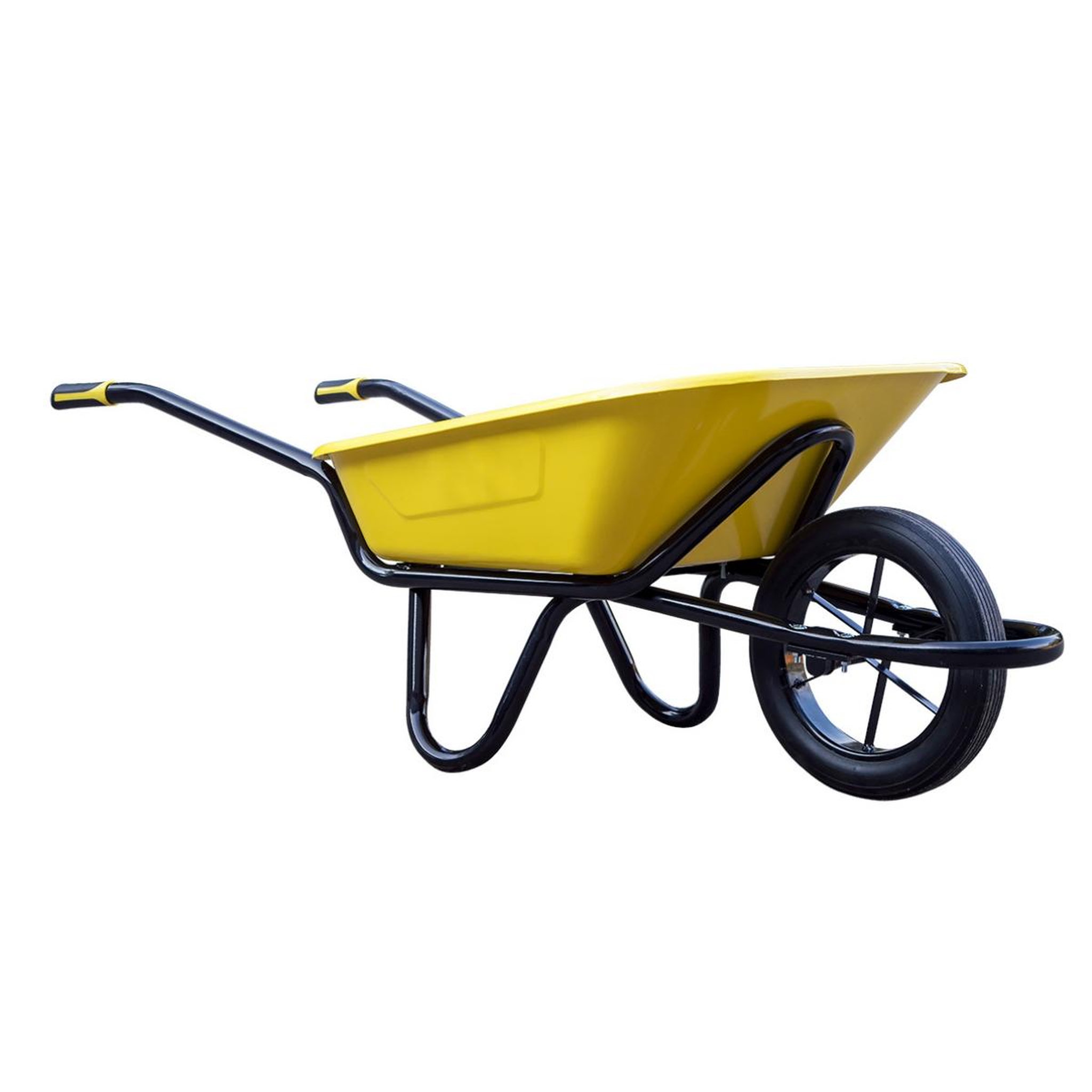 OUTILS PERRIN Brouette chantier 100 l - olympic renforcée - roue pleine - double châssis acier ø32 mm - 250 kg