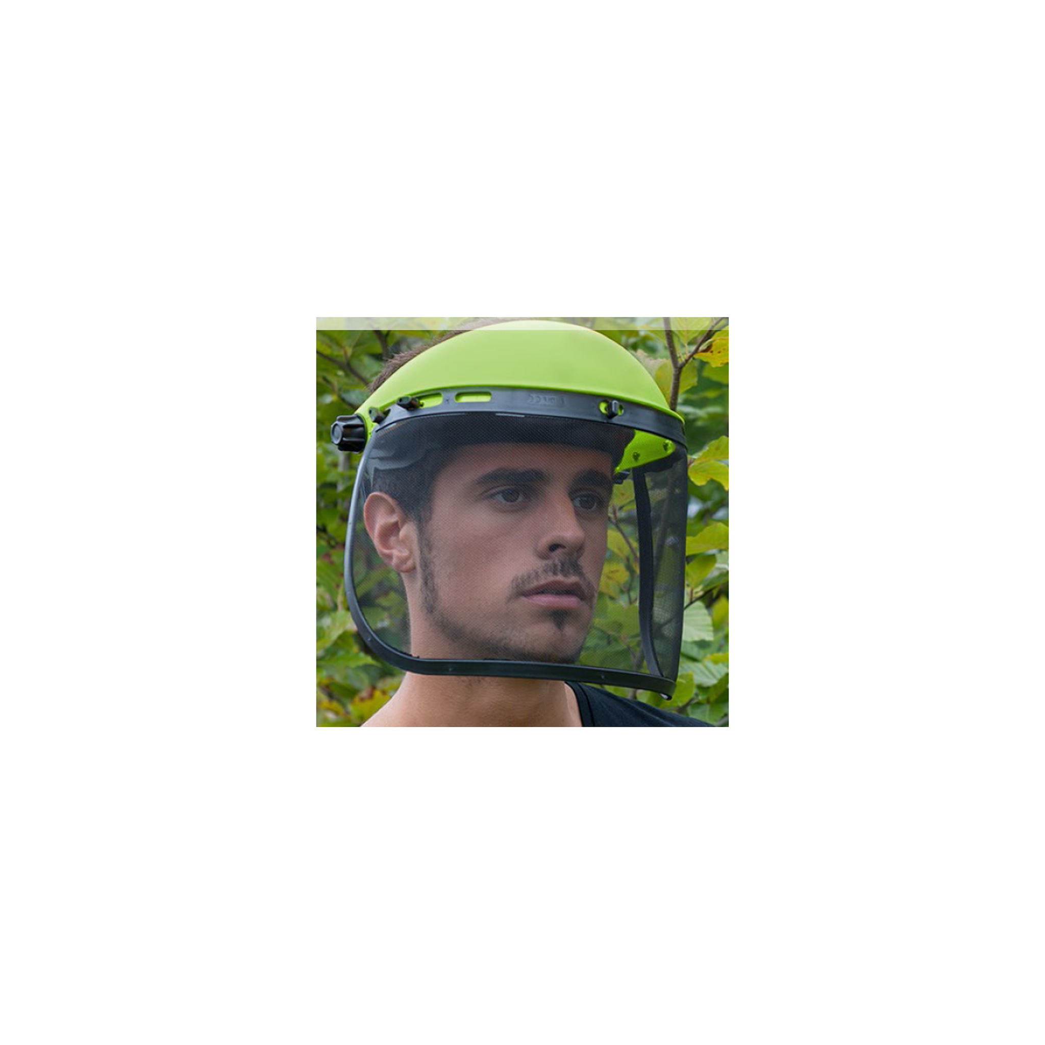 Voir la diapositive 6 : VITO Débroussailleuse thermique 52cm³ à roues lame ø 255 mm + casque de sécurité grillagé vito