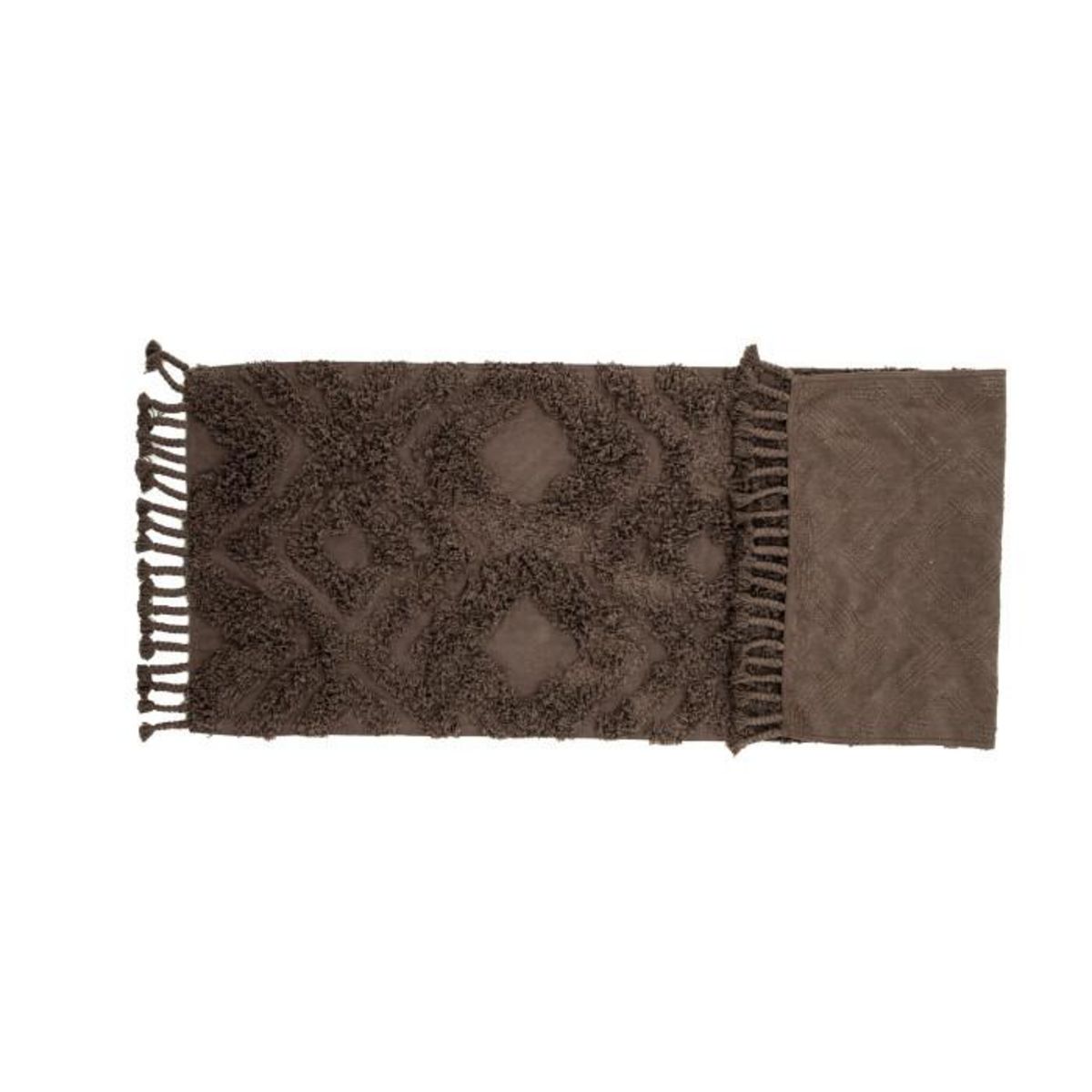 Paris Prix Tapis de Couloir Tufté  Hilma  70x200cm Marron