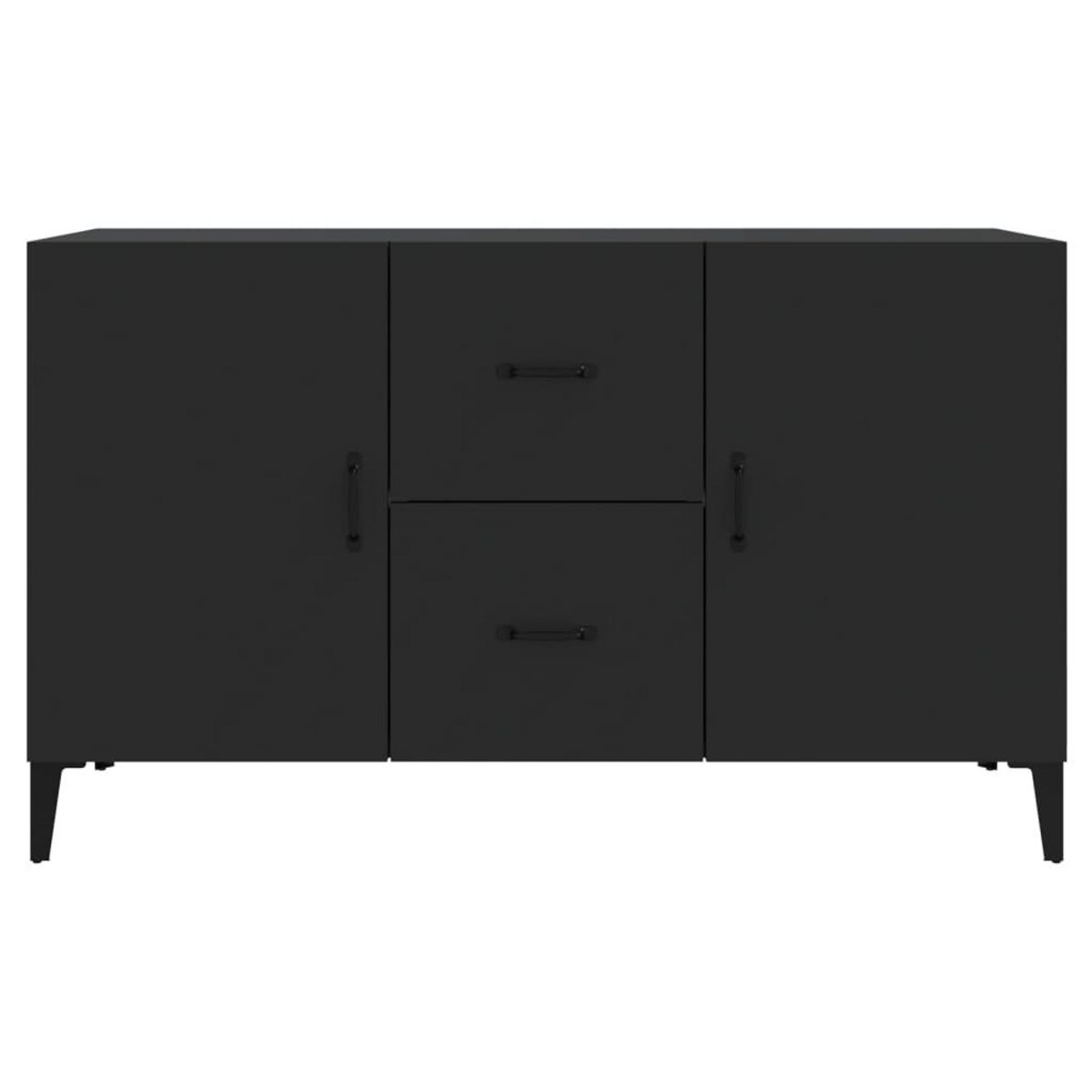 VIDAXL Buffet noir 100x36x60 cm bois d'ingenierie