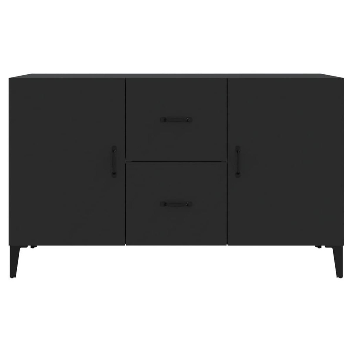 VIDAXL Buffet noir 100x36x60 cm bois d'ingenierie