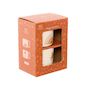 Voir la diapositive 5 : SECRET DE GOURMET Coffret 2 Mugs  Sunshine  36cl Beige