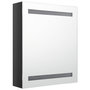 Voir la diapositive 3 : VIDAXL Armoire de salle de bain a miroir LED noir brillant 50x14x60 cm