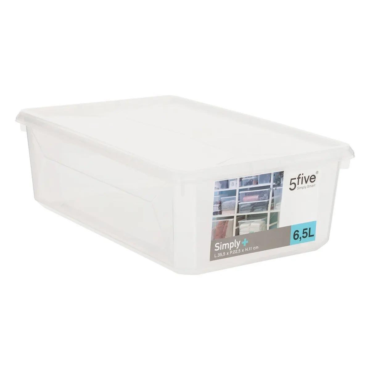 FIVE Boîte de Rangement  Simply  6,5L Transparent