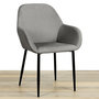 Voir la diapositive 5 : The Home Deco Factory 2 Fauteuils de table design velours Giulia