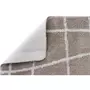 GUY LEVASSEUR Tapis de bain en polyester fantaisie taupe 50x80cm