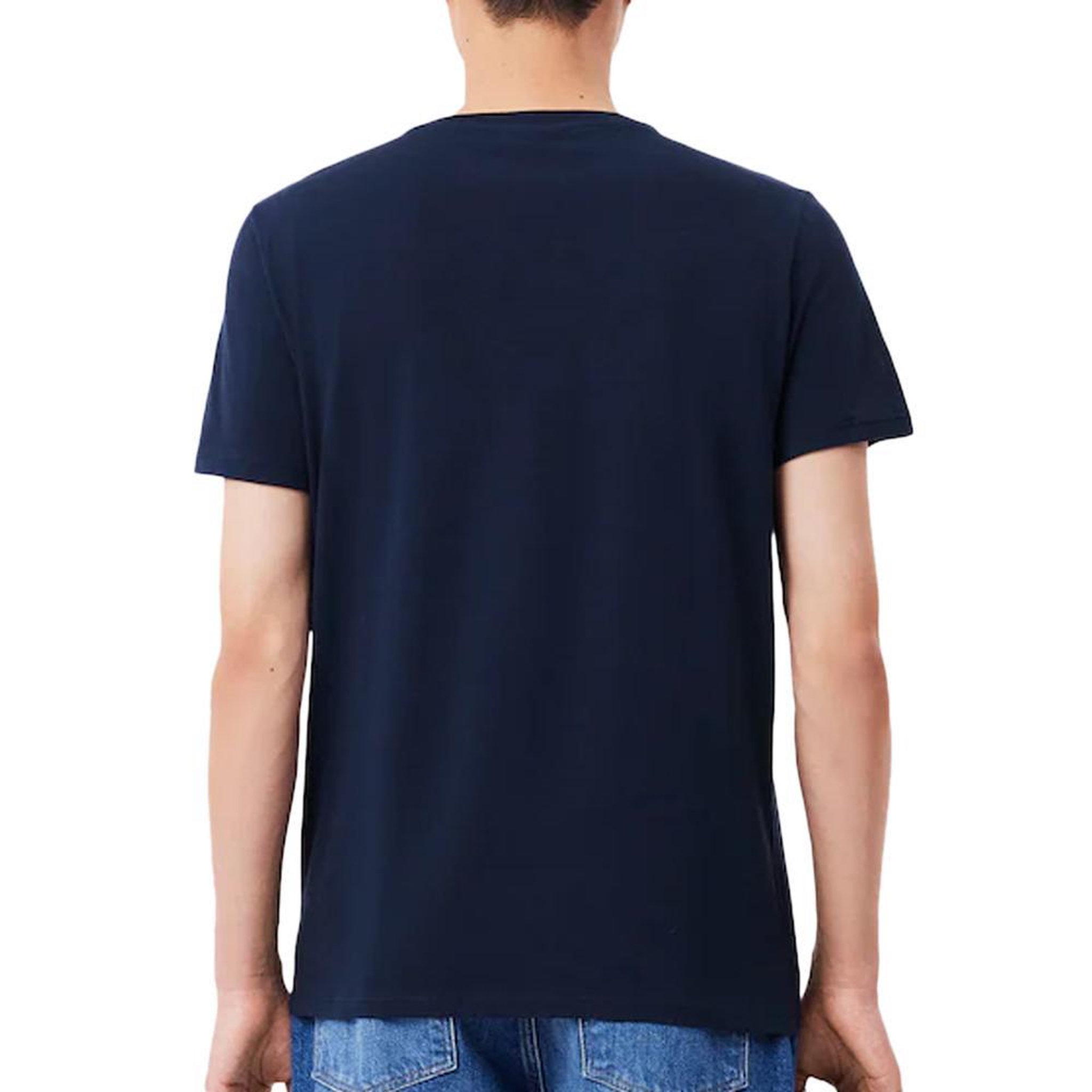 Voir la diapositive 2 : Lacoste T-shirt Marine Homme Lacoste TH6710001