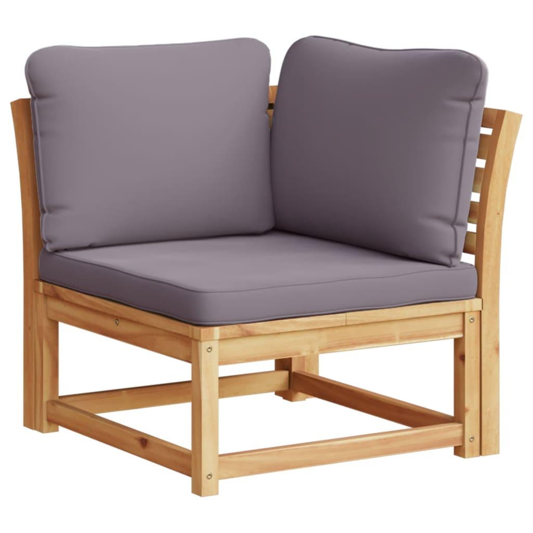 Voir la diapositive 4 : VIDAXL Salon de jardin 4 pcs avec coussins Bois d'acacia solide