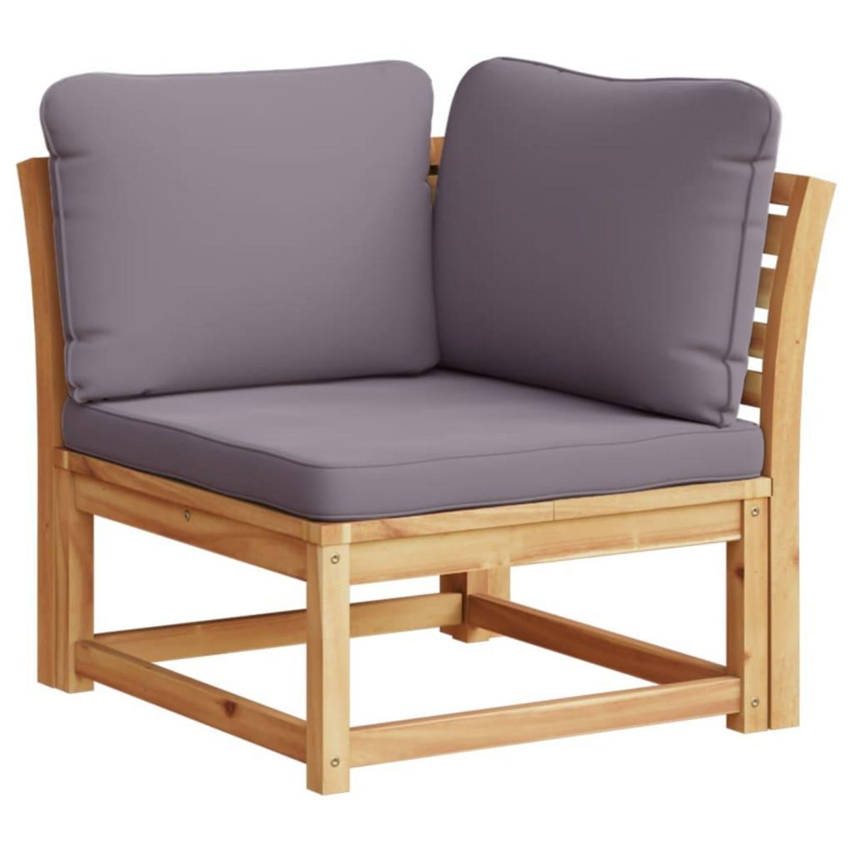 VIDAXL Salon de jardin 4 pcs avec coussins Bois d'acacia solide