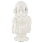 Paris Prix Buste Homme en Résine  Sage  25cm Blanc