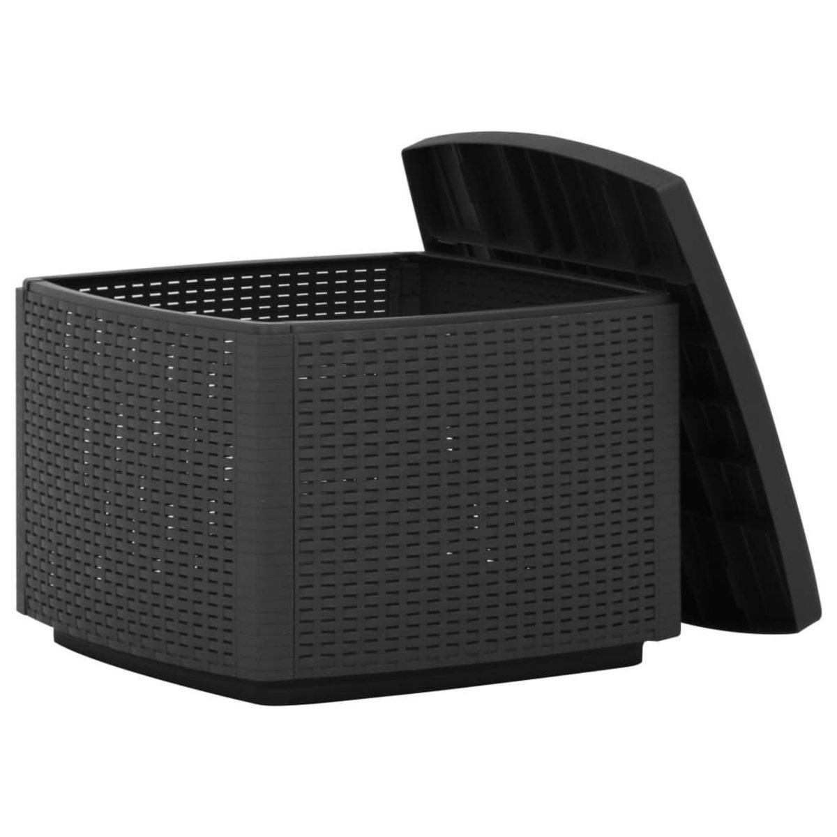 VIDAXL Table de jardin Gris 53x53x40 cm Plastique