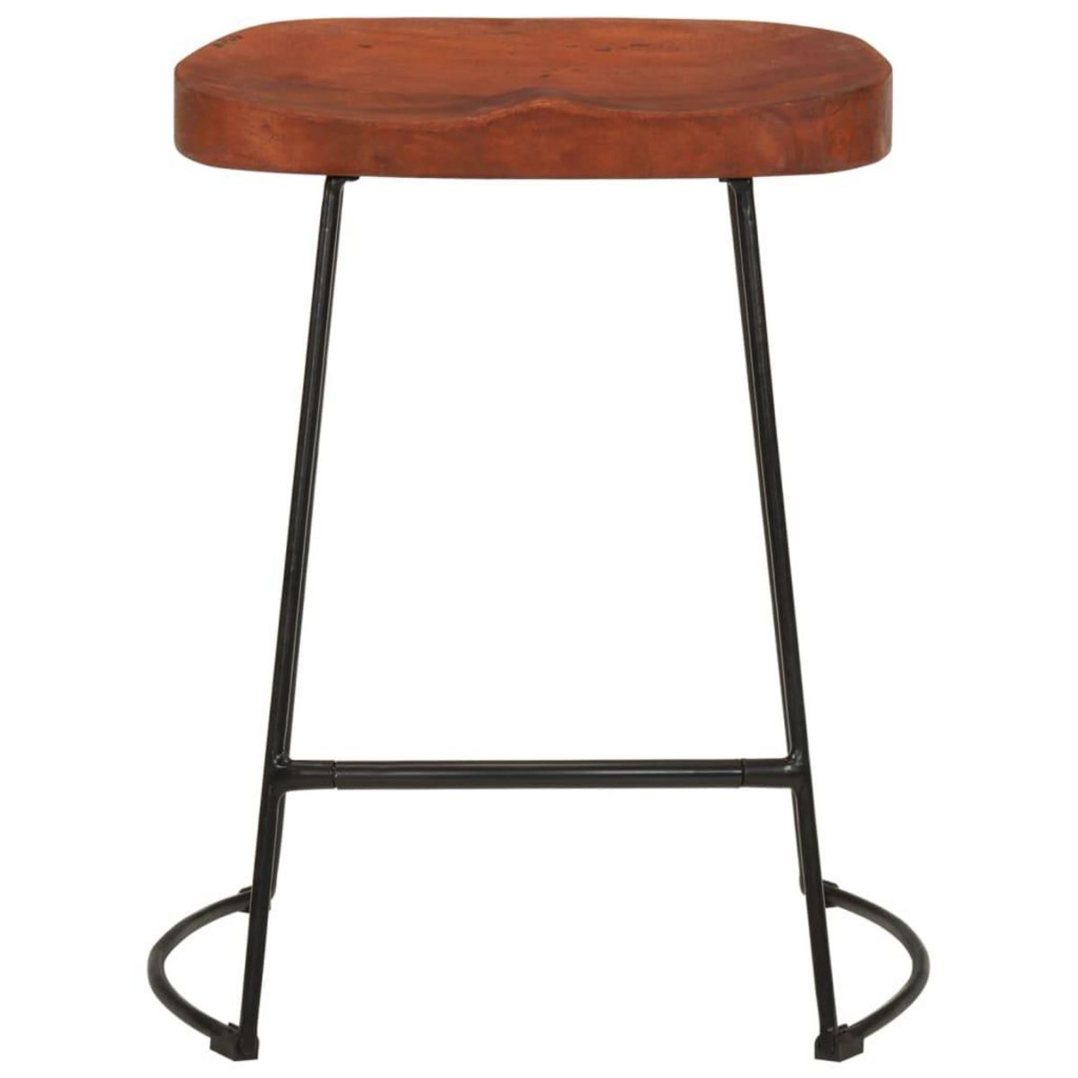 VIDAXL Tabourets de bar Gavin lot de 2 45x38x53cm bois massif manguier