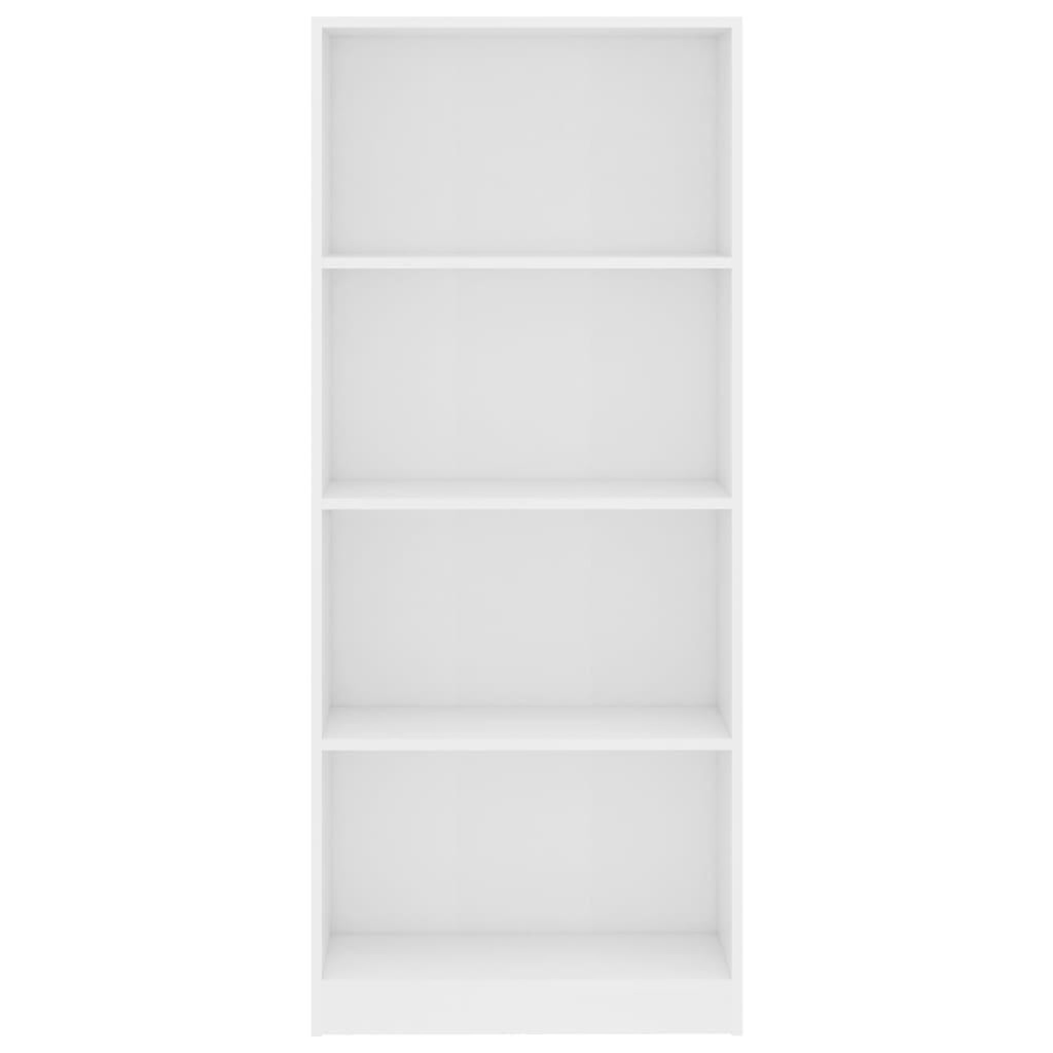 Voir la diapositive 4 : VIDAXL Bibliotheque a 4 niveaux Blanc 60x24x142 cm Bois d'ingenierie