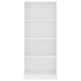 Voir la diapositive 4 : VIDAXL Bibliotheque a 4 niveaux Blanc 60x24x142 cm Bois d'ingenierie