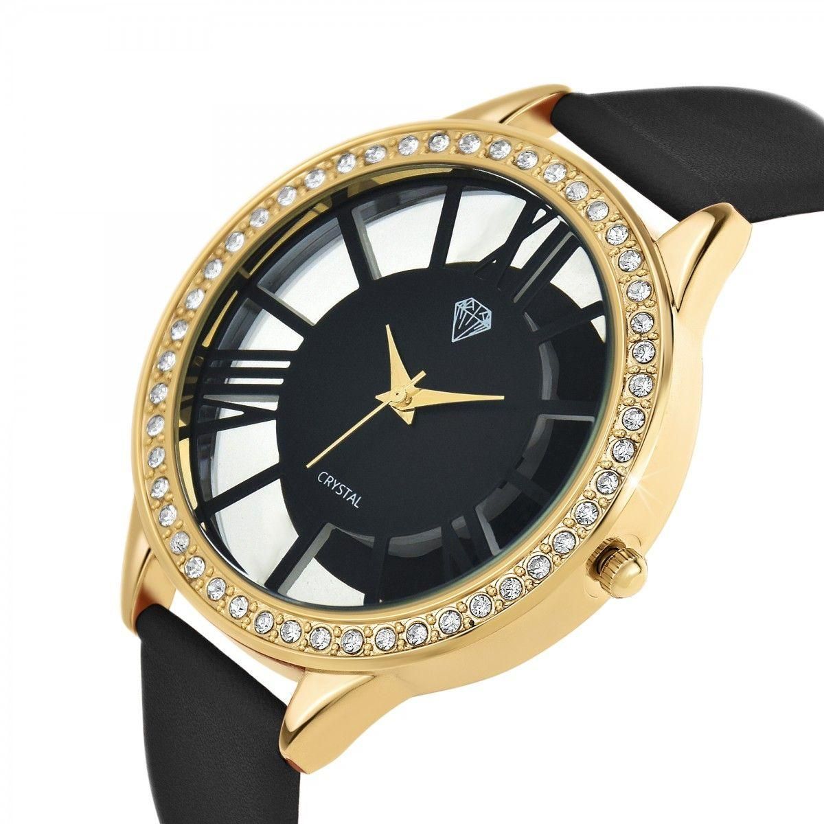 SC CRYSTAL Montre Lara SC Crystal ornée de Cristaux scintillants