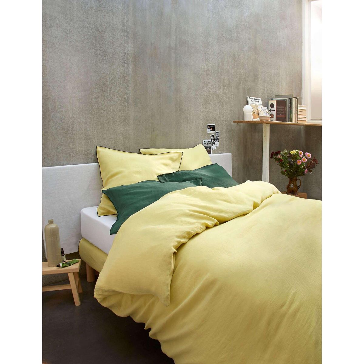 BATON ROUGE Lot de 2 taies d'oreiller 100% lin lavé